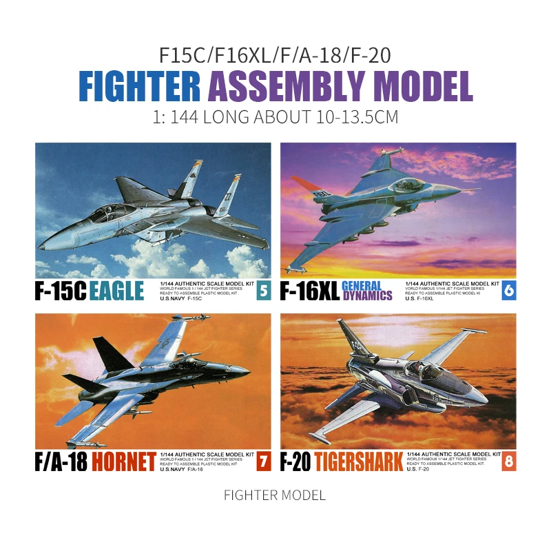 1/144 Assembly Fighter Model U - огляд і ціна Model Kit Academy