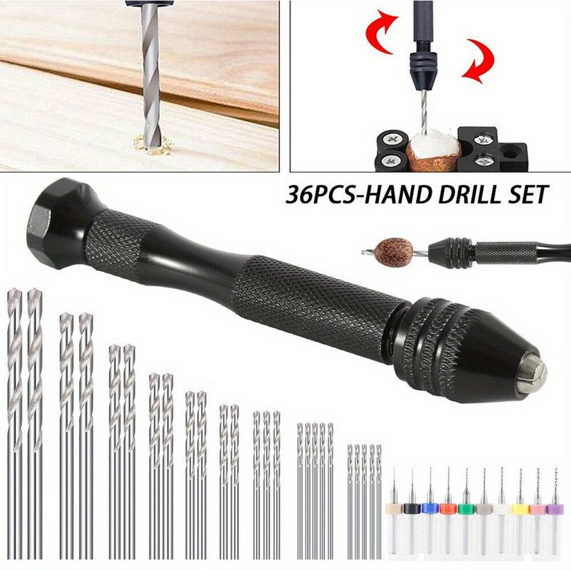 36Pcs/Set Micro Hand Drill Bit - огляд і ціна Pin Vice Micro