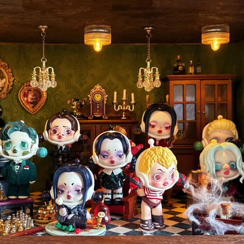 POP MART SKULLPANDA Addams Fam - огляд і ціна Model Kit Anime Girl