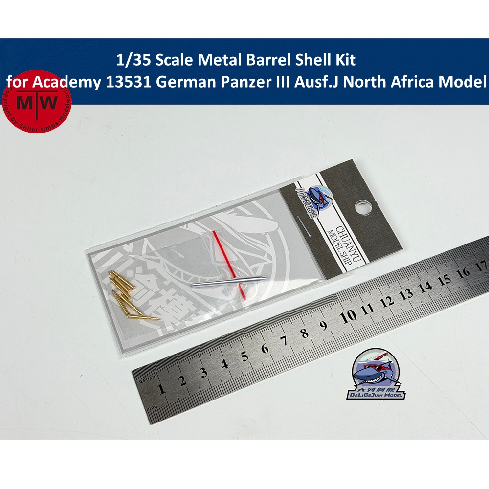 1/35 Scale Metal Barrel Shell  - огляд і ціна Model Kit Academy